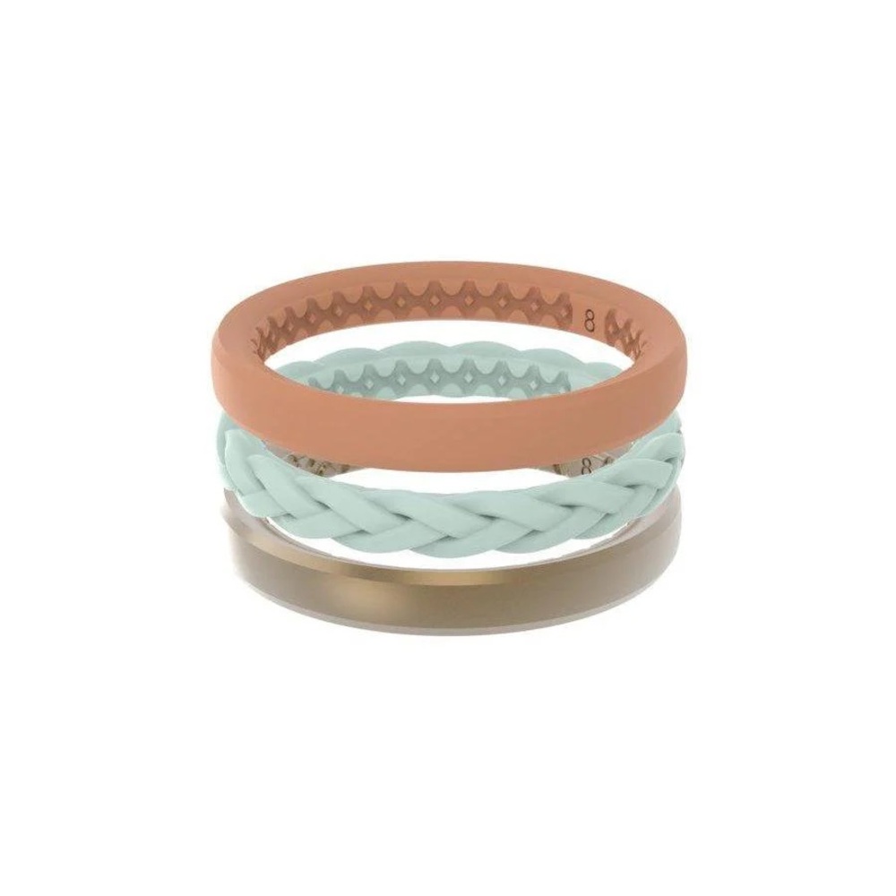 Groove + Life Women's Air Silicone Ring Silicone Rings Gold Coast Size 10 NEW